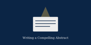 Spotlight on a document representing a compelling academic abstract