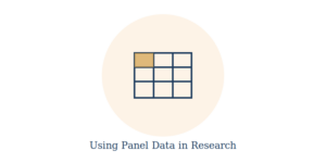 Data grid representing panel data structure in economic research